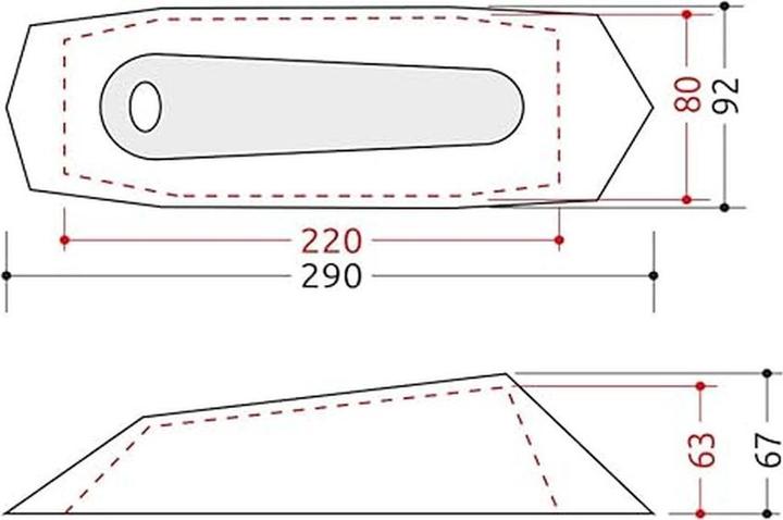 Image du produit Camp Minima 1 (Tente tunnel, 1 kg, 1 personne)