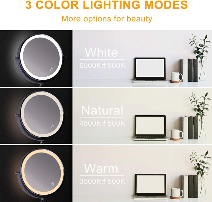 Immagine prodotto Amelar Specchio cosmetico illuminato