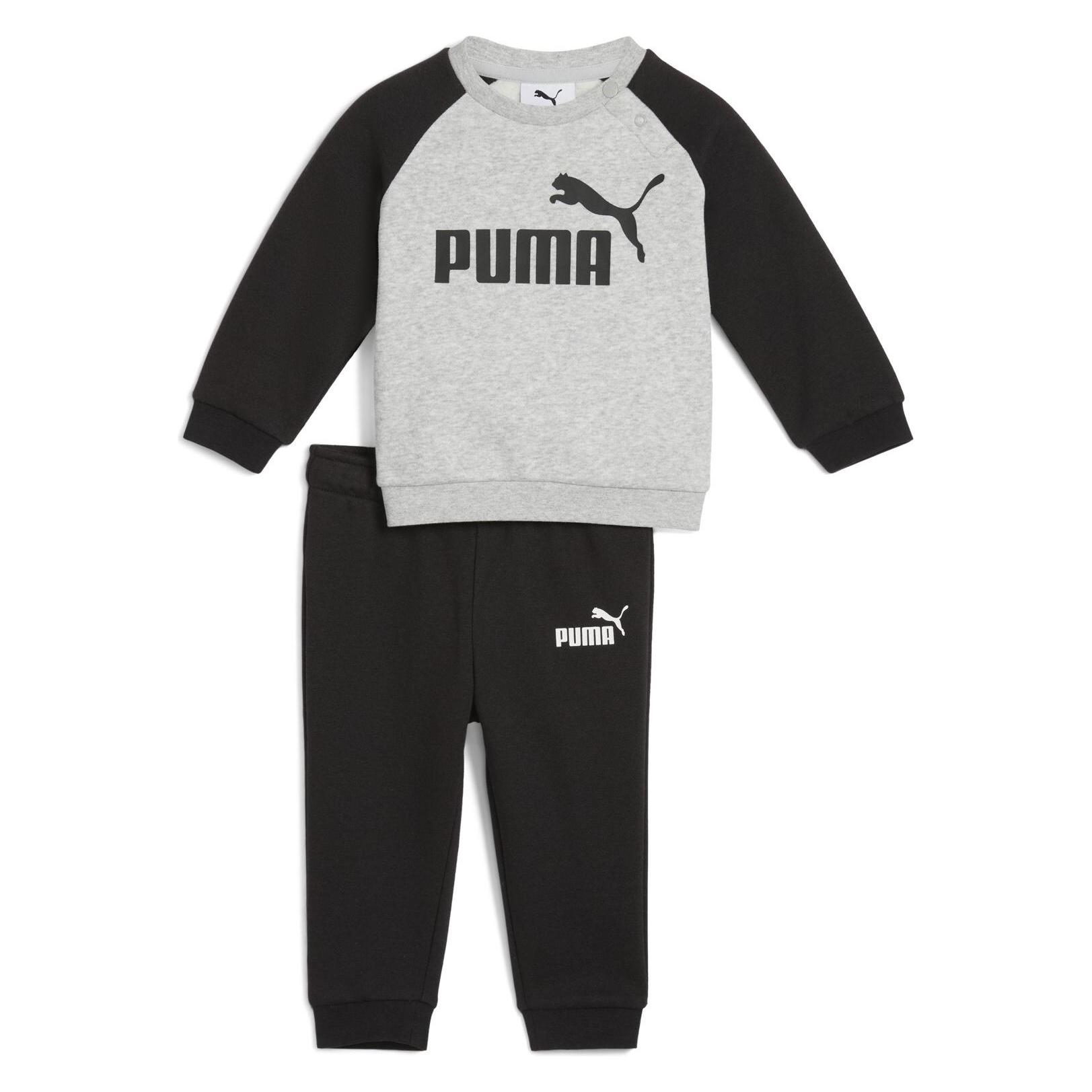 Puma, Jungen, Trainingsjacken, Minicats Ess Raglan Crew Set Fl Inf (86), Schwarz, 86