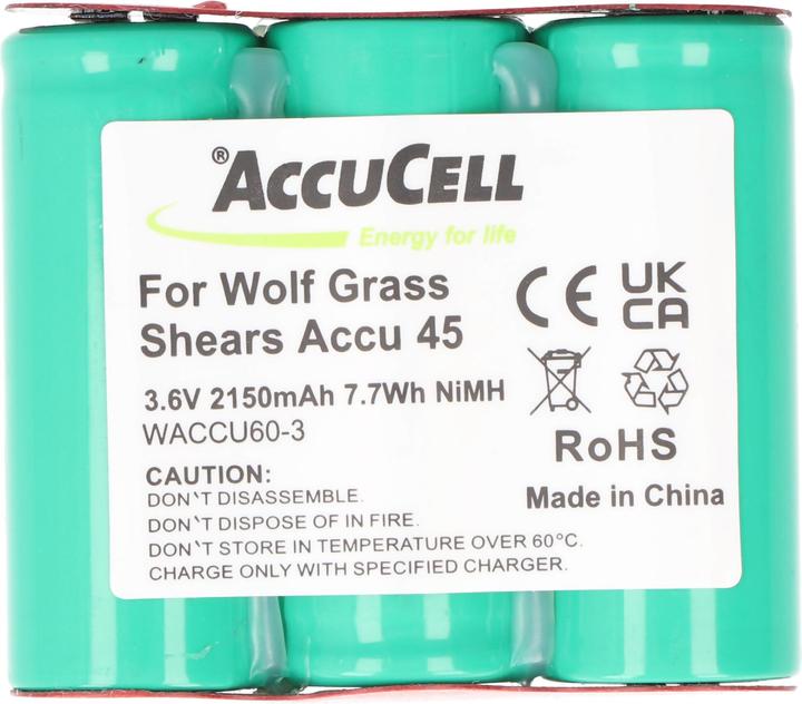 Actual product image AccuCell Akku Wolf Rasenschere Accu 45, ACCU45 (3.6 V)