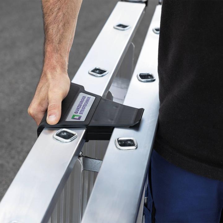 Produktbild Munk Stufen-Stehleiter 250 kg beidseitig begehbar mit clip-step R13 2x3 Stufen (Stehleiter, 220 cm)