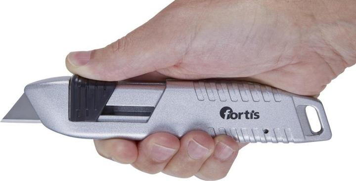 Actual product image Magni FORTIS safety knife aluminium w. 1 trapezoid blade (Cutters)