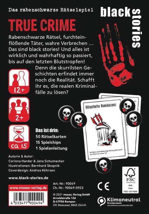 Actual product image black stories True Crime (German, 2 - 10 Players)