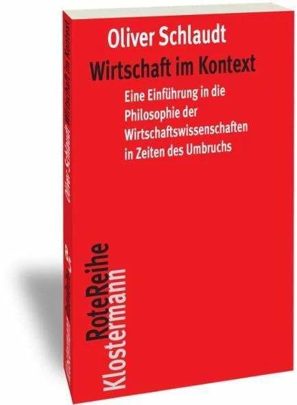 Produktbild Wirtschaft im Kontext (Deutsch, Oliver Schlaudt, 2016)