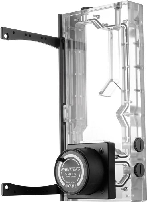 Actual product image Phanteks R260C Reservoir - transparent acrylic backplate, D5, DRGB-LED - black