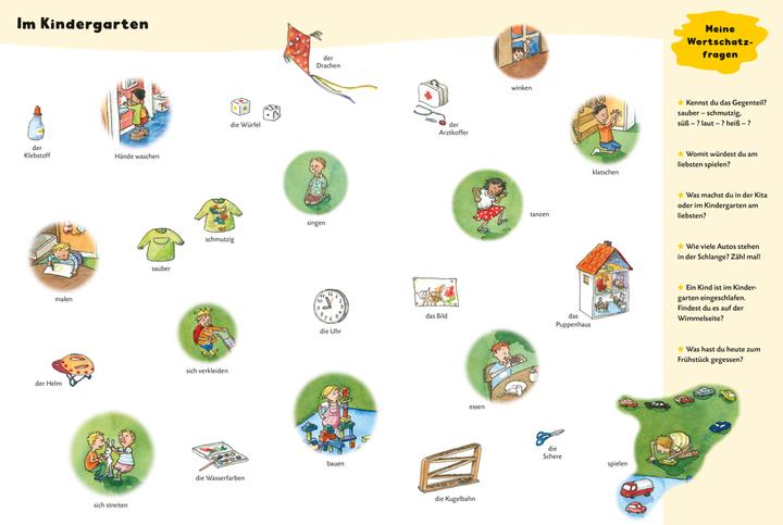 Actual product image Duden 24+: Mein grosses Wimmel-Wörterbuch (German, Stefanie Scharnberg, 2021)