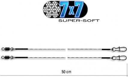 Image du produit Jenzi Bas de ligne en acier Powerflex 7x7