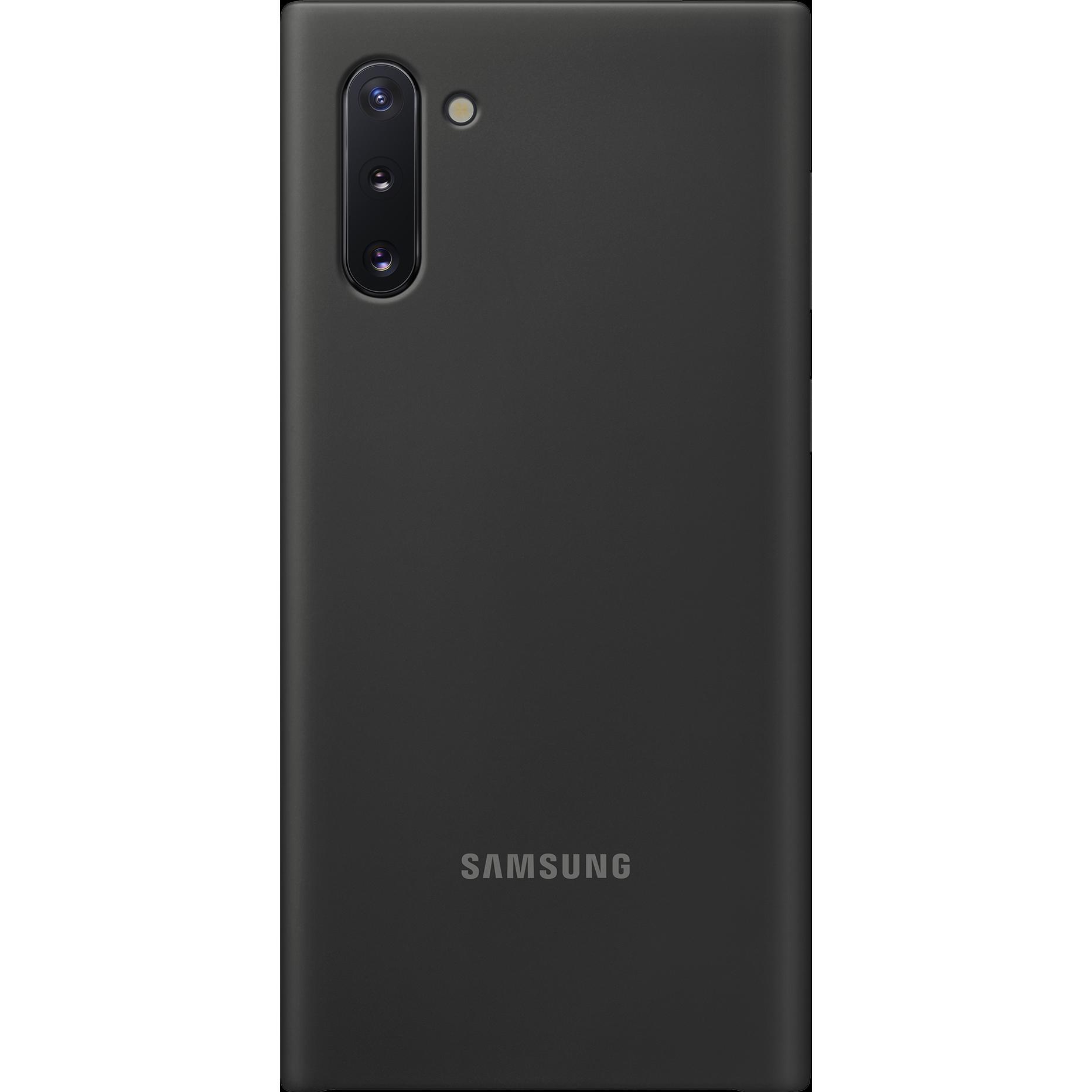 Samsung Silicone Cover (Samsung Galaxy Note 10), Smartphone Hülle, Schwarz