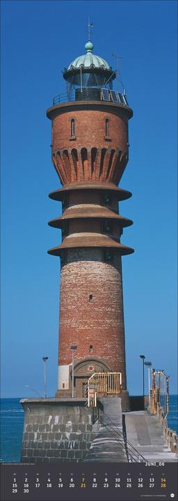 Produktbild Jean Guichard: Leuchttürme Vertical Kalender 2026 (24,5 x 69 cm)