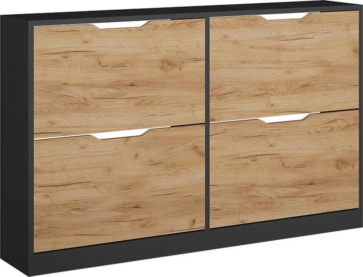 Produktbild Vicco Schuhkipper Luca, Anthrazit/Goldkraft Eiche, 116.6 x 72.5 cm mit 4 Fächern