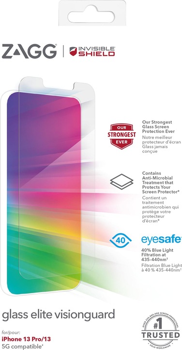 Produktbild InvisibleShield Elite VisionGuard+ (1 Stück, Apple iPhone 13 Pro, Apple iPhone 13)