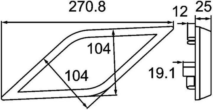 Actual product image Hella Indicator light rear left LED 2-pole for AGCO