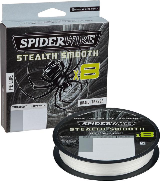 Immagine prodotto Spiderwire Stealth Smooth 8 Translucent 150m (16.50 kg, 0.15 mm)