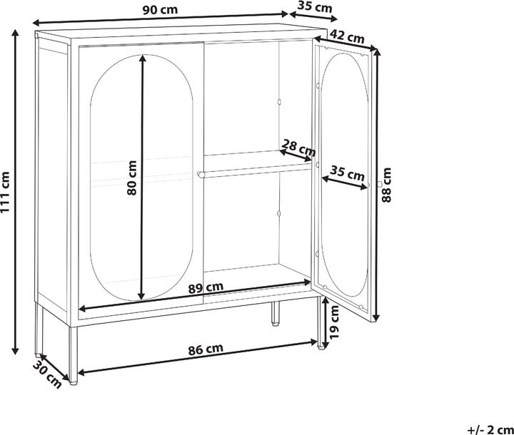 Produktbild Beliani Sarre (90 x 35 x 111 cm)