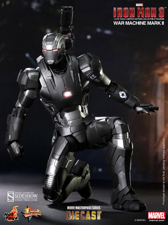 Actual product image Hot Toys Iron Man 3 MMS Diecast War Machine Mark II
