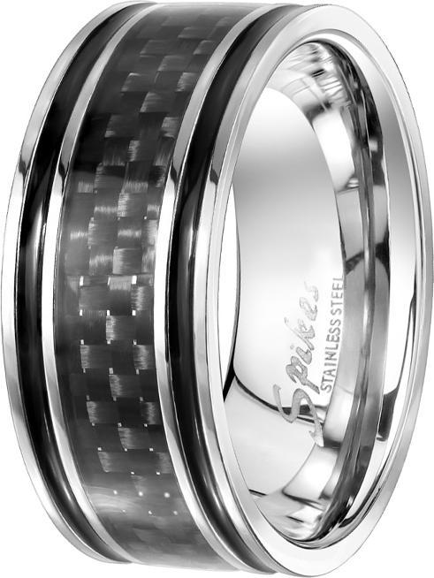 Immagine prodotto Star Piercing Anello argento con carbonio nero (senza ottone, Acciaio chirurgico 316L)