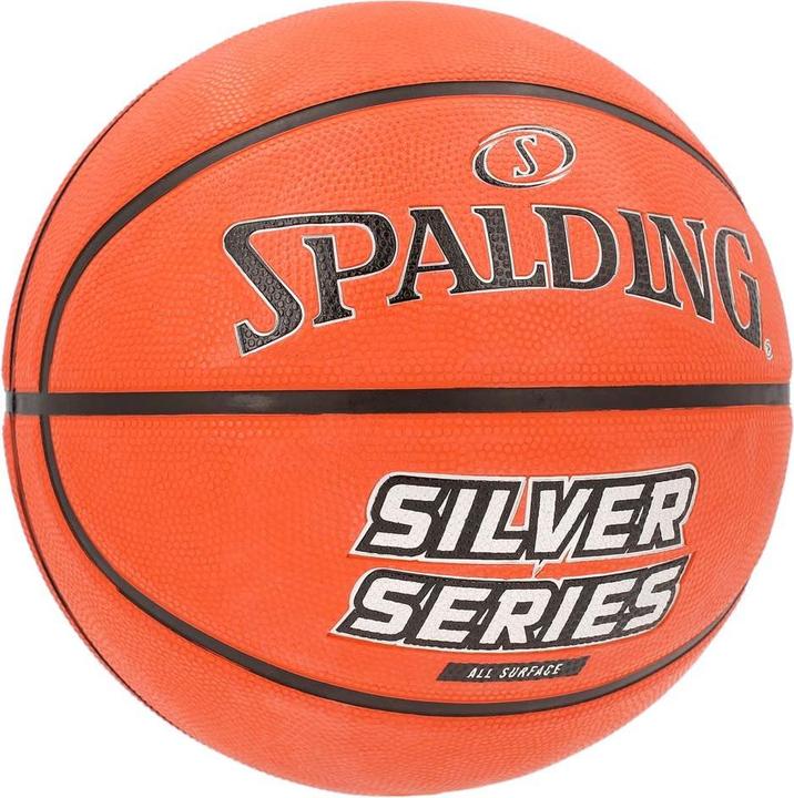Actual product image Spalding Basketball Silver, Outdoor, Size 6 (6)