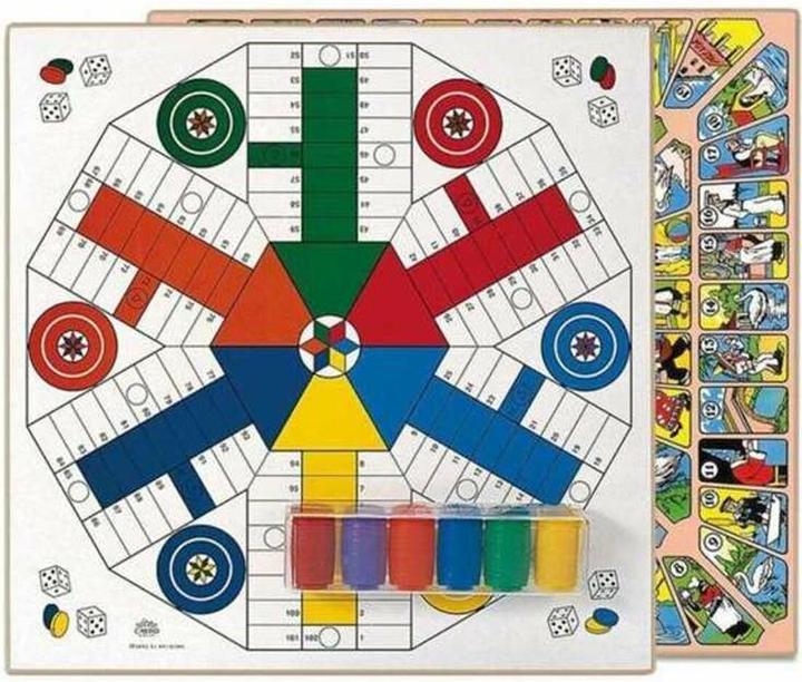 Cayro Parchís-Oca Game Board Wood (40 x 40 cm) Player 6