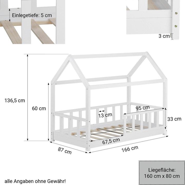 Produktbild Floki24 Kinderbett (80 x 160 cm)
