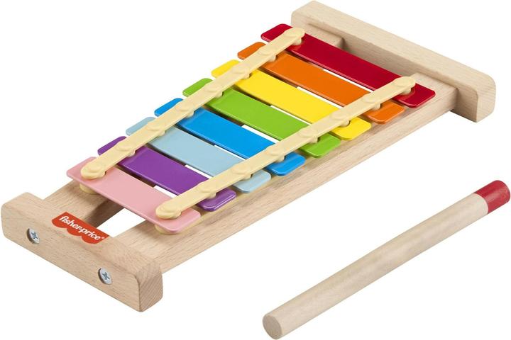 Produktbild Fisher-Price Buntes Xylophon mit Hammerspiel aus Holz (Multilingual)