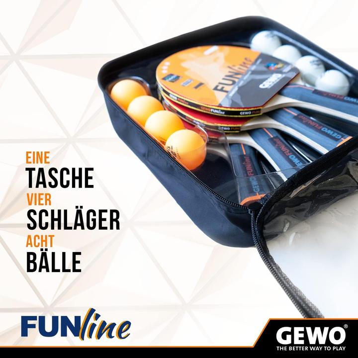 Actual product image Gewo Table tennis racket set