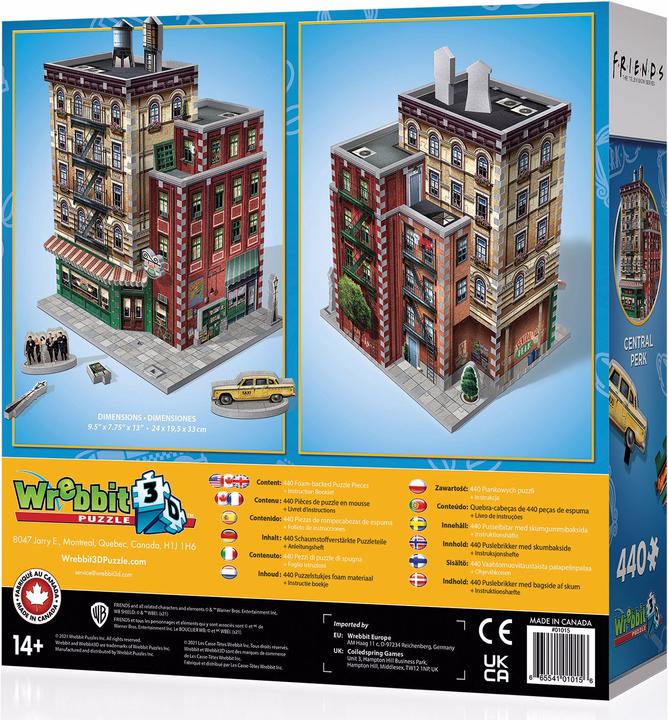 Image du produit Wrebbit 3D Amis : Central Perk (440 pièces)