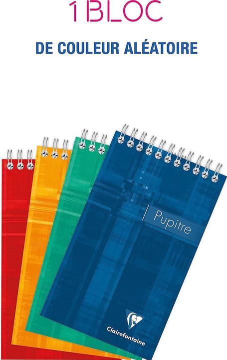 Image du produit Clairefontaine Bloc en spirale A6 quadrillé (10,5 x 17 cm, Quadrillé)