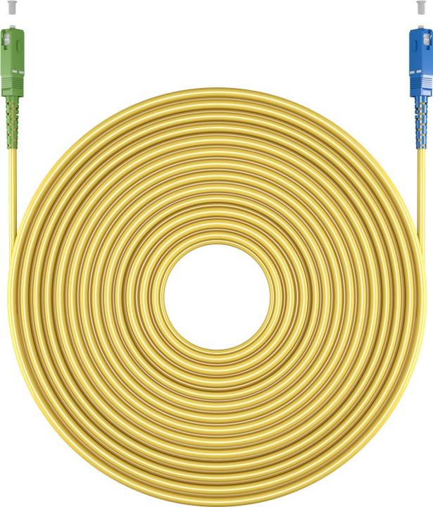 Immagine prodotto Goobay Cavo in fibra ottica FTTH, monomodale OS2 Giallo, Giallo Simplex, 25 m (S/UTP, CAT7, 25 m)