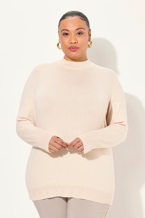 Produktbild Ulla Popken Pullover, Stehkragen, Langarm, Rippbündchen (46, 48)