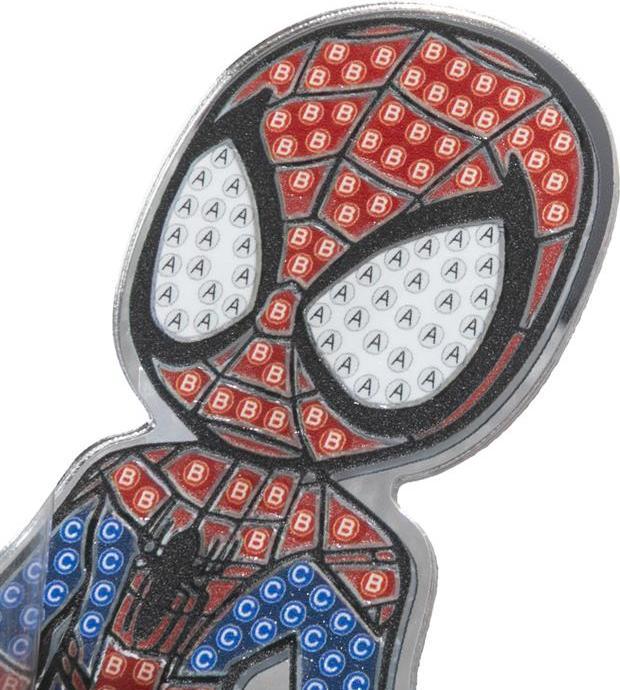 Actual product image Craft Buddy Spider-Man, Crystal Art Mirror Buddy, ca. 12cm