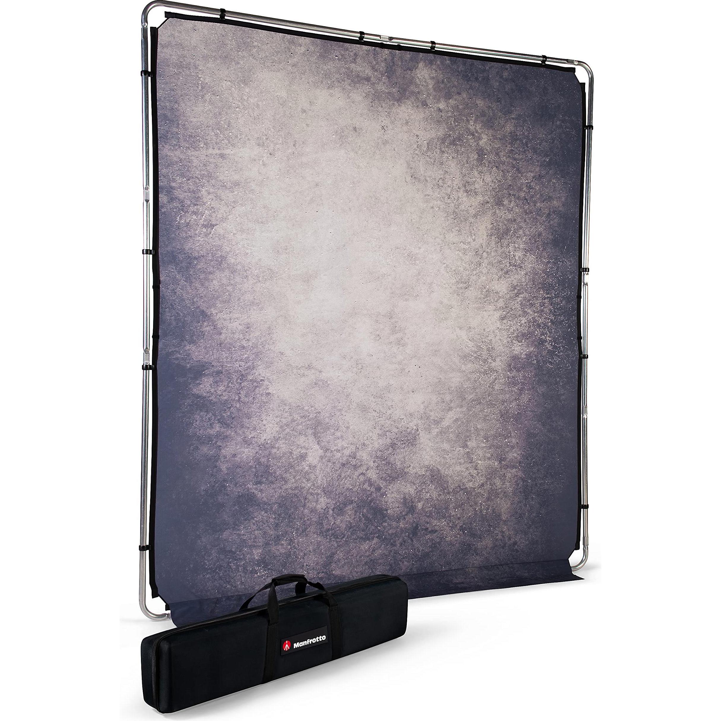 Lastolite EzyFrame Background 2 x 2.3m Smoke (200 cm, 230 cm), Hintergrundsystem, Blau