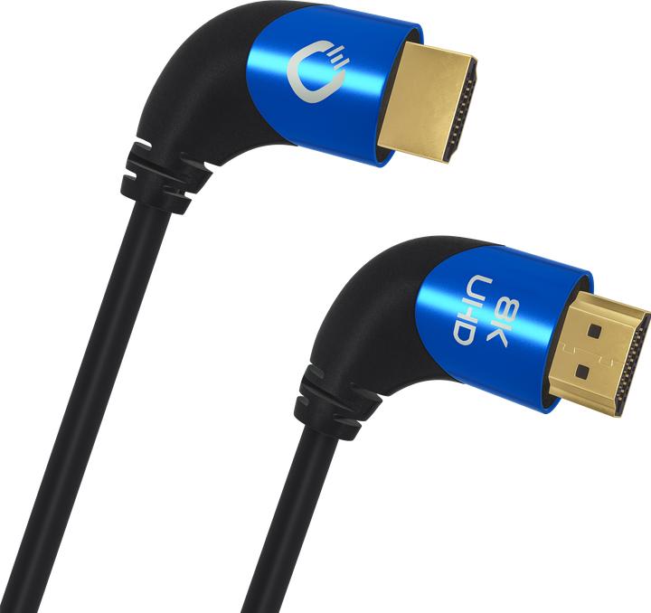 Produktbild Oehlbach HDMI AV Anschlusskabel (1x HDMI-Stecker - 1x HDMI-Stecker) 1 m Schwarz (1 m, HDMI, 2.1)