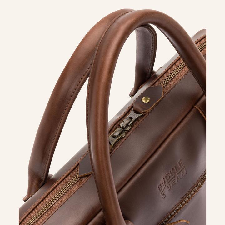 Image du produit Buckle & Seam Serviette Everett Marron/NewStripes (16")