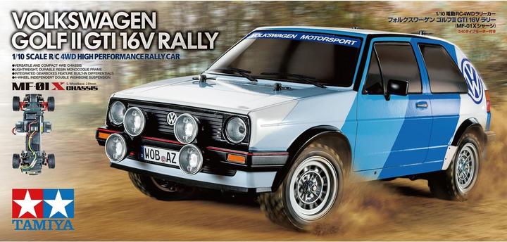 Actual product image Tamiya 1:10 RC VW Golf Mk2 Gti 16V Rally MF-01X (Kit)
