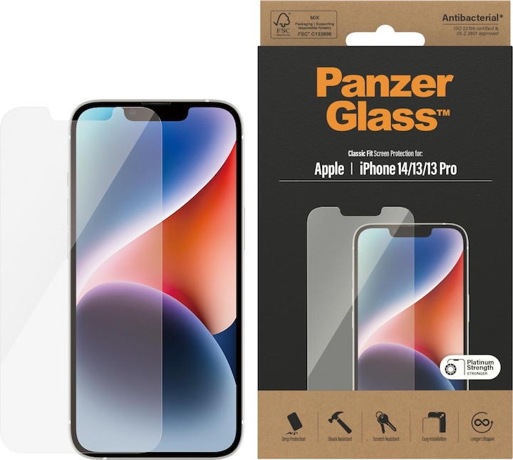 PanzerGlass Classic Fit (1 pièce(s), Apple iPhone 14, Apple iPhone 13 Pro, Apple iPhone 13)