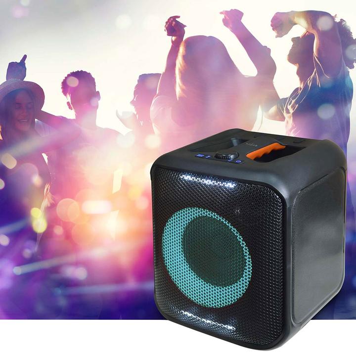 Produktbild Nedis Bluetooth®-Party-Lautsprecher | max. Batteriespielzeit: 5 Std | 150 W | Tragegriff | Partylich (5 h)