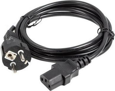 Produktbild Lanberg Power cable laptop CEE 7/7 -> C320 C13 straight, black (1.80 m)