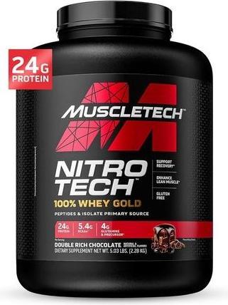 Actual product image Muscle Tech Nitro Tech 100% Whey Gold (Double Chocolate Chip, 1 pcs., 2500 g)
