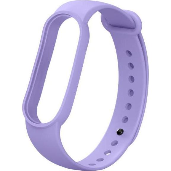 MU Classic Fashion Silicone Series Silikon Ersatz Armband (Silikon, Mi Band 7), Uhrenarmband, Violett