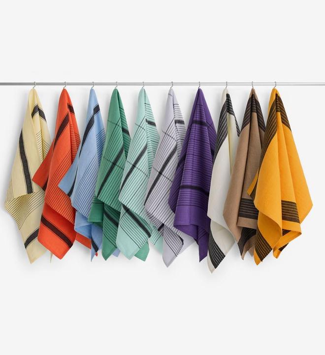 Actual product image HAY - Linear Tea Towel W52 x L80 (Soft Yellow)