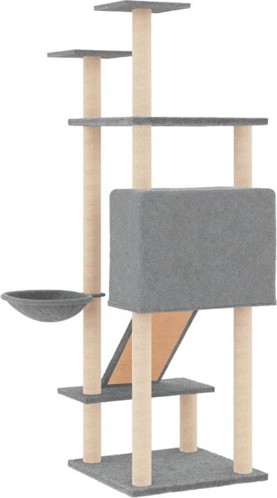 Produktbild vidaXL Kratzbaum (153 cm, Hellgrau)