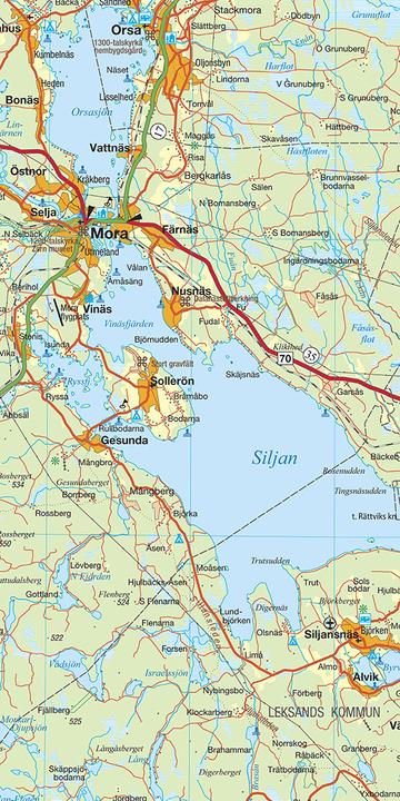 Immagine prodotto Svezia centrale n. 04 Carta regionale Sc