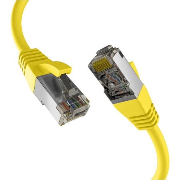 M-Cab CAT8.1 YELLOW 5M PATCH CORD (S/FTP, CAT8.1, 5 m), Netzwerkkabel