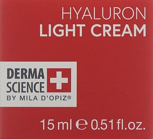 Actual product image Derma Science Hyaluron Light Cream Creme (15 ml, 24h cream)