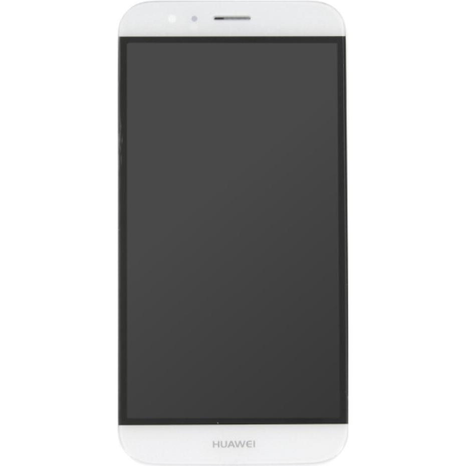 OEM Huawei Ascend G8 LCD mit weissem Rahmen (Huawei G8), Mobilgerät Ersatzteile, Weiss