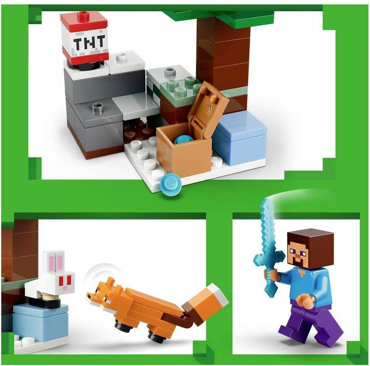Immagine prodotto LEGO Minecraft Steves Abenteuer in der Taiga (21583) (21583, LEGO Minecraft)