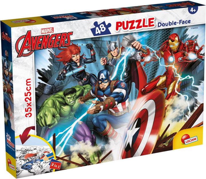 Lisciani 99641 - - MARVEL PUZZLE DF M-PLUS 48 AVENGERS (48 pieces)
