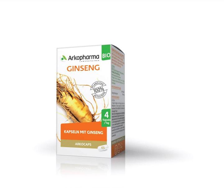 Actual product image Arkopharma Arkocaps Ginseng Kapseln (45 Piece, Capsules, 45 g)