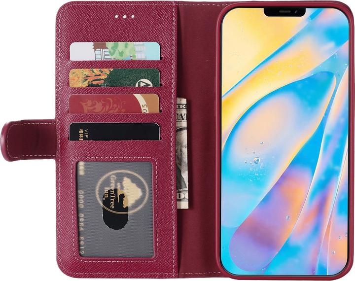 Image du produit Gebei Fourre Yaqi séries luxe en cuir véritable, porte-cartes, support vidéo (Realme 12 Pro+, Apple iPhone 12)
