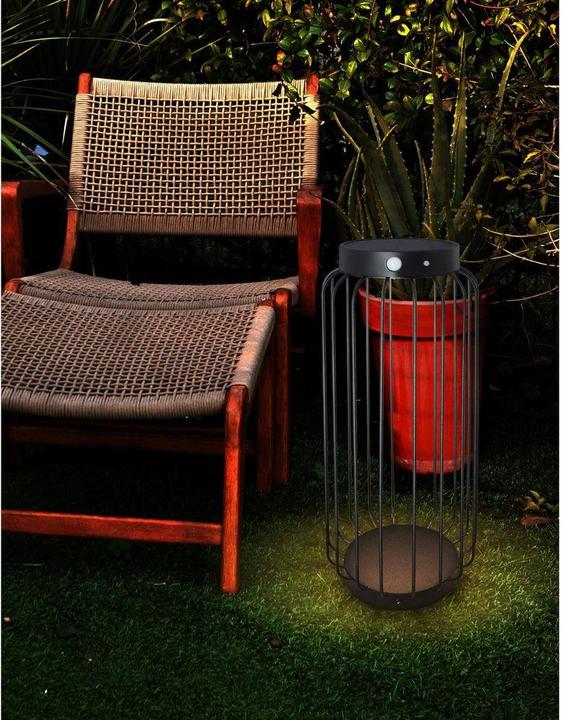 Produktbild Schönenberger Windlicht Solar Canopus, Schwarz (22 x 22 x 51 cm, 1 x)